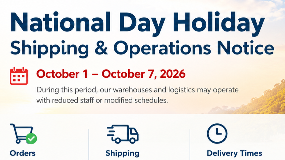 Holiday Shipping & Operations Notice