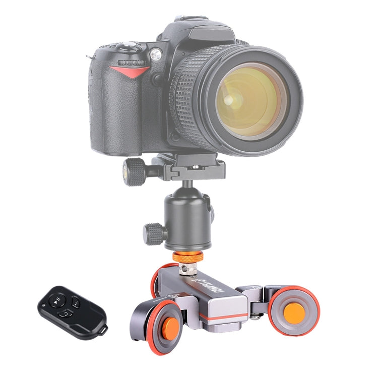 YELANGU L4X Camera 3-wheel Dolly II Electric Track Slider 3-Wheel Video  Pulley Rolling Dolly Car with Remote Control for DSLR Home DV Cameras,