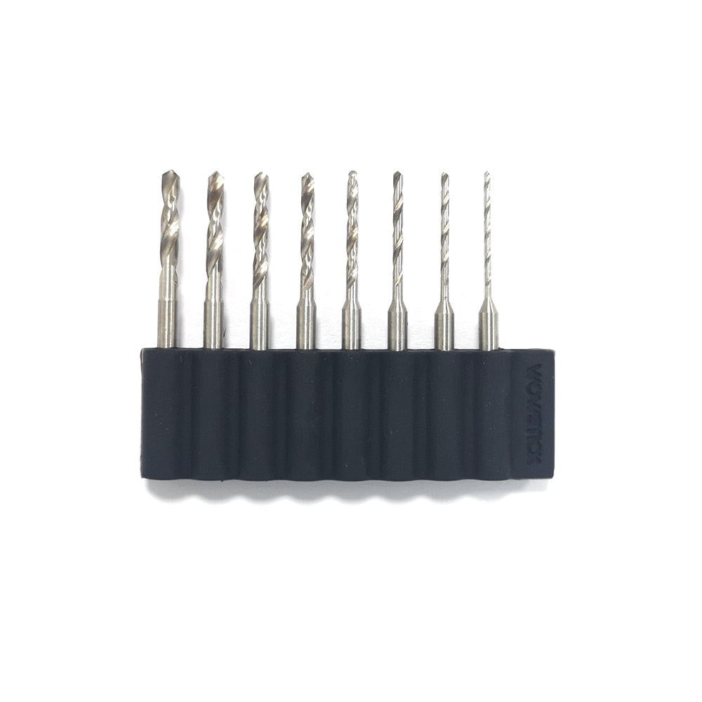 Wowstick 8 Drill Bits 0.8mm,1.0mm, 1.2mm,1.4mm,1.6mm, 1.8mm, 2.0mm, 2.2mm