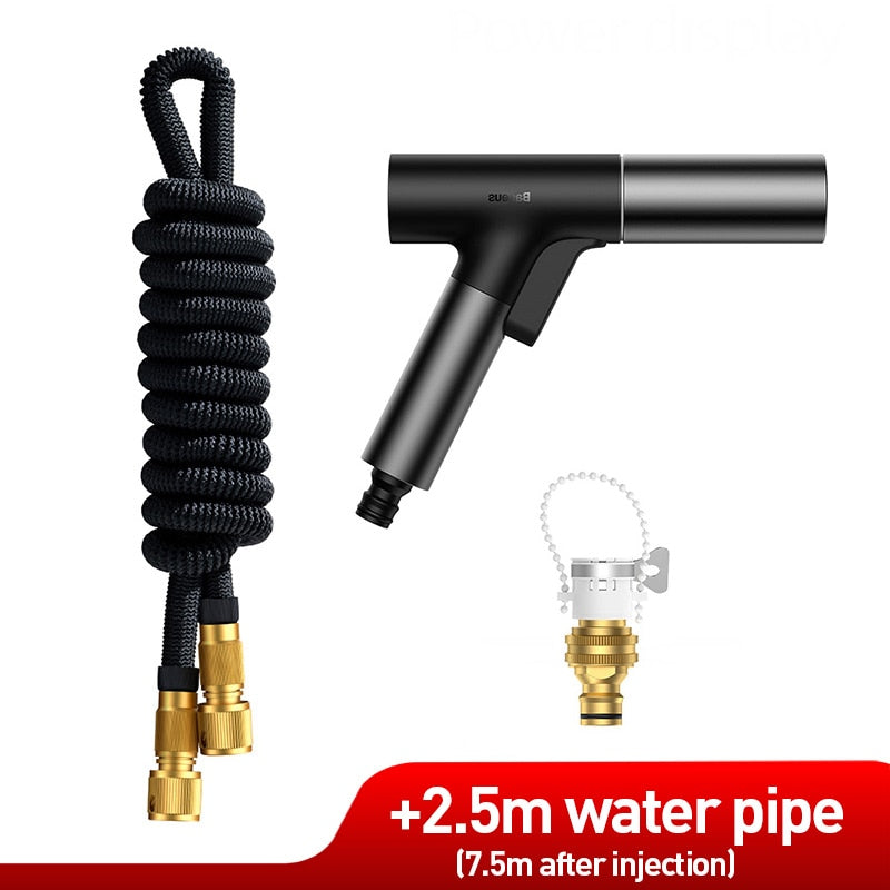Baseus Car Water Gun High Pressure Wash Spray Nozzle Sprinkler Cleaner For Auto Garden Automotive Cleaning Washer Car Washing