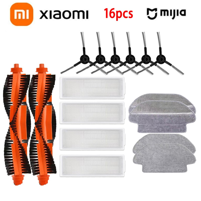 Xiaomi Mijia Mi Robot Vacuum-Mop Pro STYTJ02YM 2S / 3C / Conga 3490 Viomi V2 PRO V3 SE Main Side Brush Hepa Filter Mop Part
