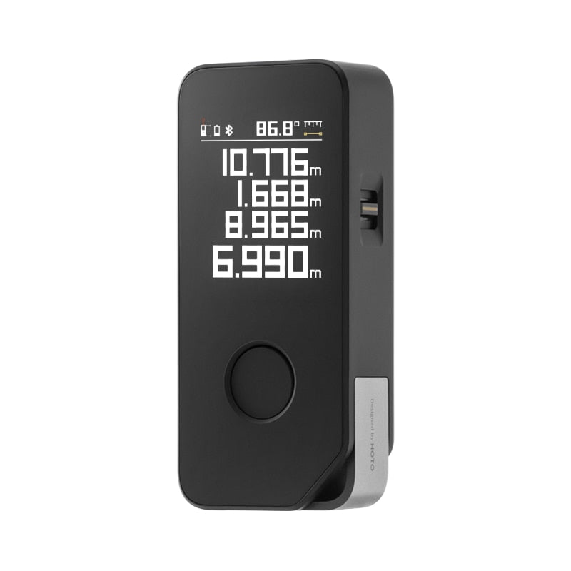 HOTO Smart Laser Measure Pro High Precision Digital Laser Tape Measuring Tool Rechargeable Laser Ruler Rangefinder LED Display