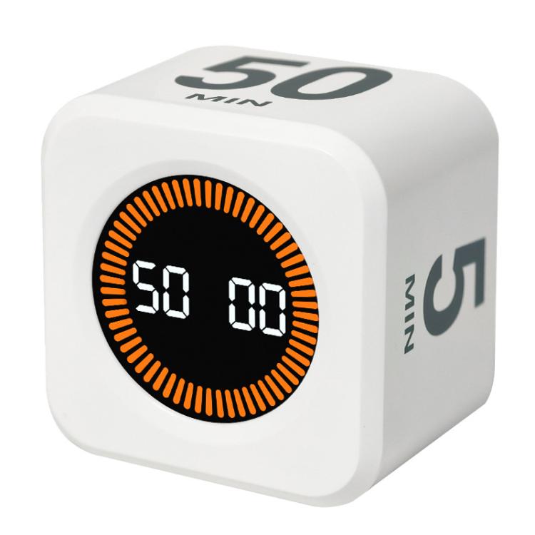 Mini Visual Timer Gravity Sensing Cube Flip Learning Fitness Time Mana