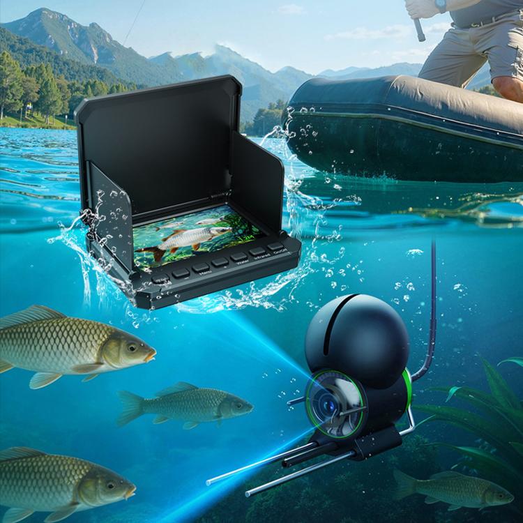 4.3 inch Fully Waterproof Screen + Fish Finder With Temperature & Dept