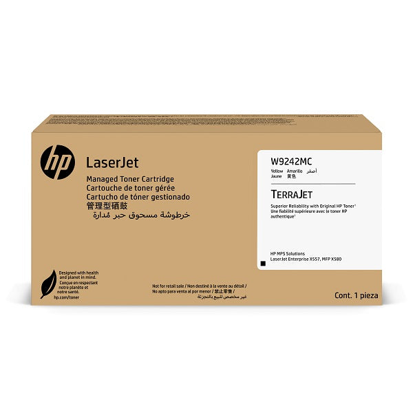 New, Pre-owned, Original HP W9242MC High Yield Yellow Toner Cartridge