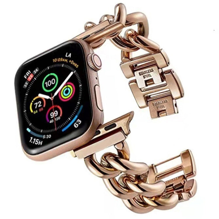Big Denim Chain Metal Watch Band For Apple Watch 2 42mm(Rose  display picture 1