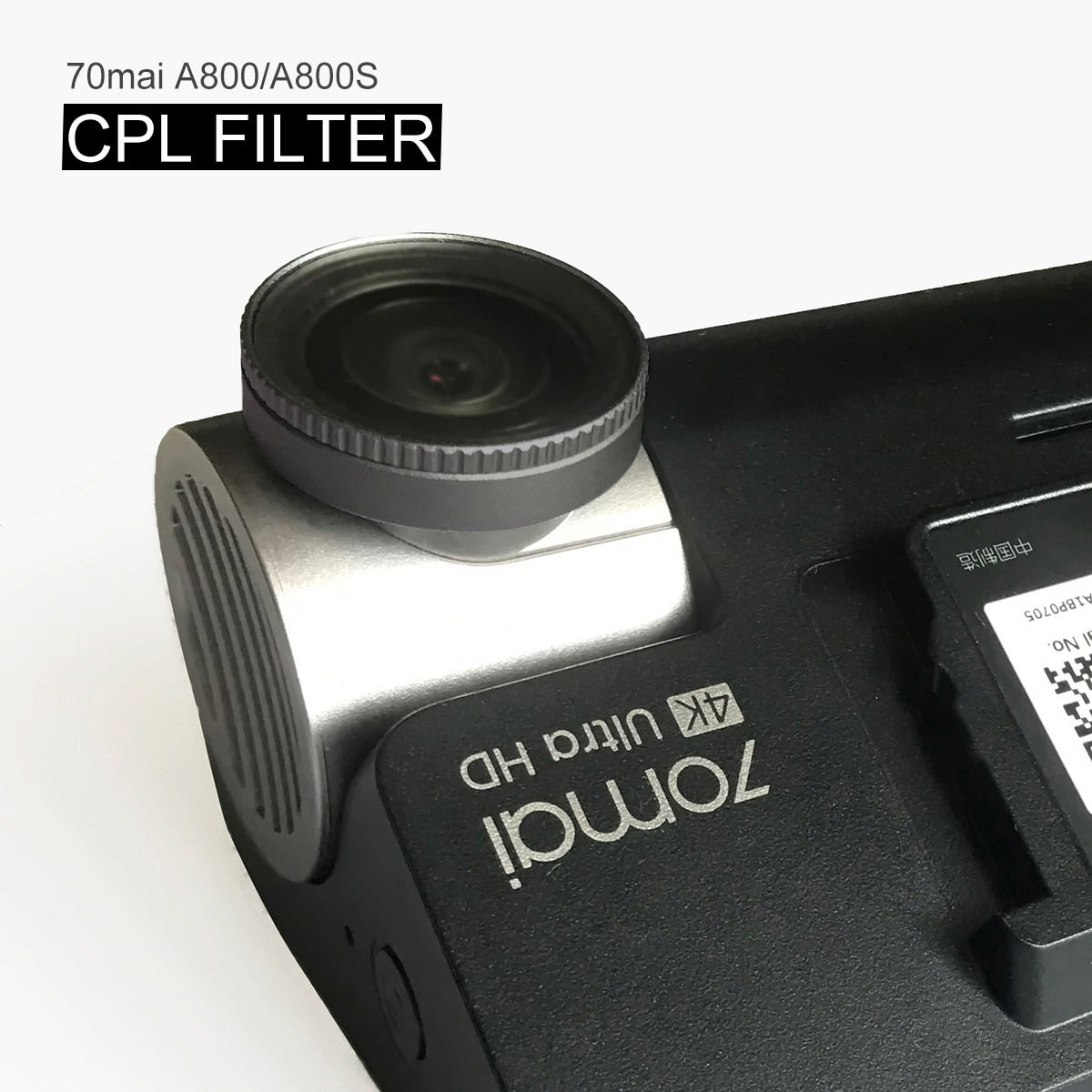 CPL Filter Dash Cam A500 A500s A800 A800s for 70mai Dashcam 1S M300 Series HD Lens Dust Protection Anti glare