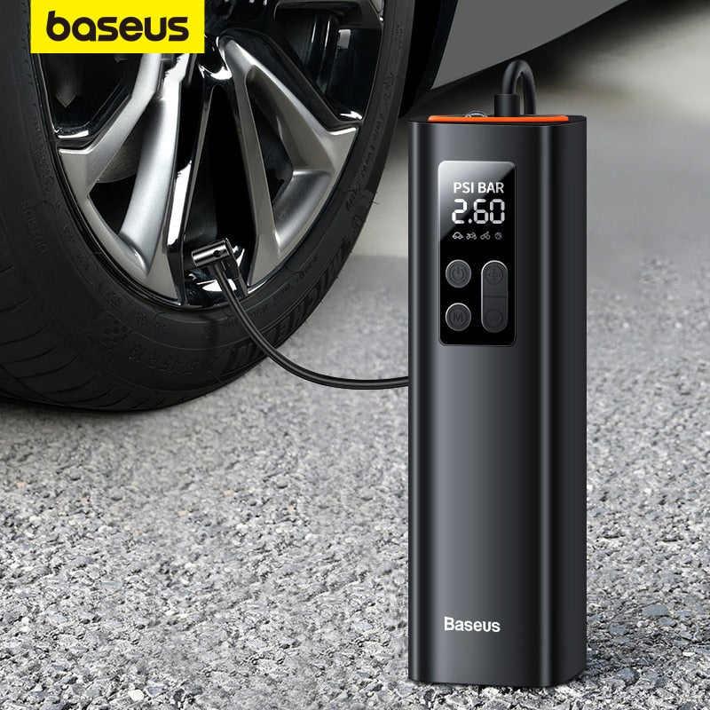 Baseus Portable Inflator Pump Car Air Compressor Smart Digital