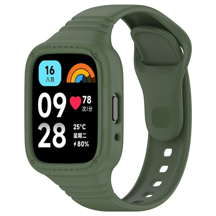 For Redmi Watch Active Integrated Fully Enclosed Silicone Watch Band