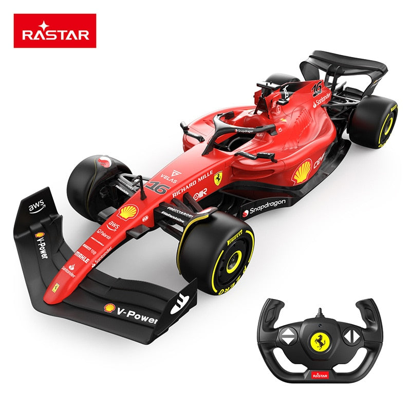 Rc Car For 1/12 Ferrari F1-75 2023 #16 Charles Leclerc F1 Formula Racing RC Car Toy Model Collection Gift