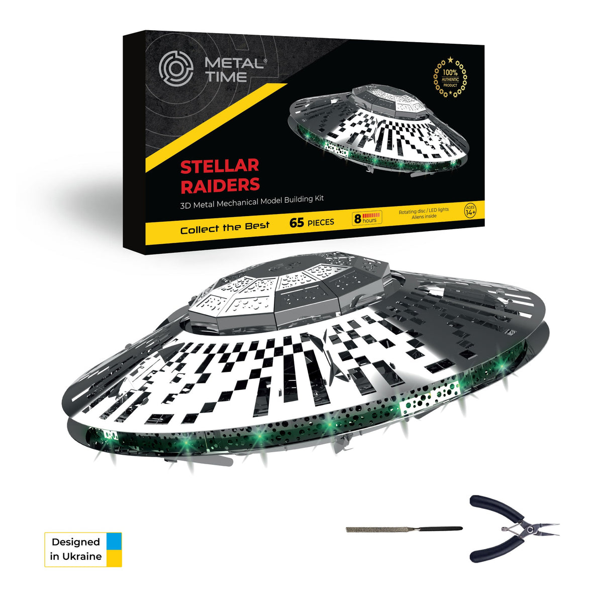 STELLAR RAIDERS UFO EMBELLISHED WITH SWAROVSKI® CRYSTALS