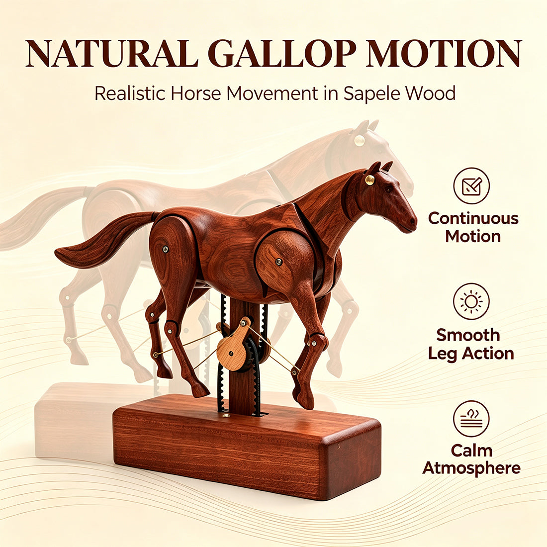Mechanical Horse Wooden
