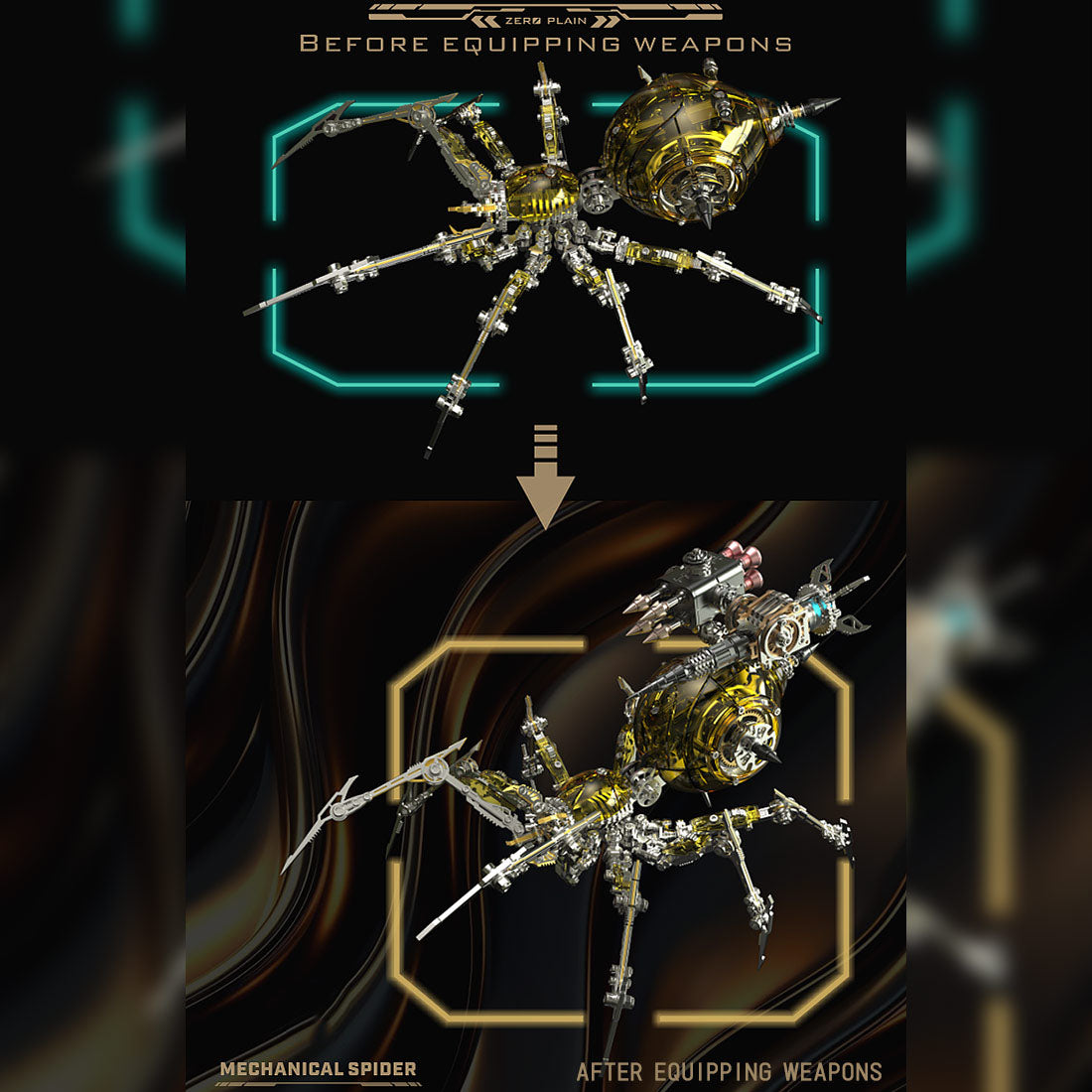 Mechanical War Spider (Gold)