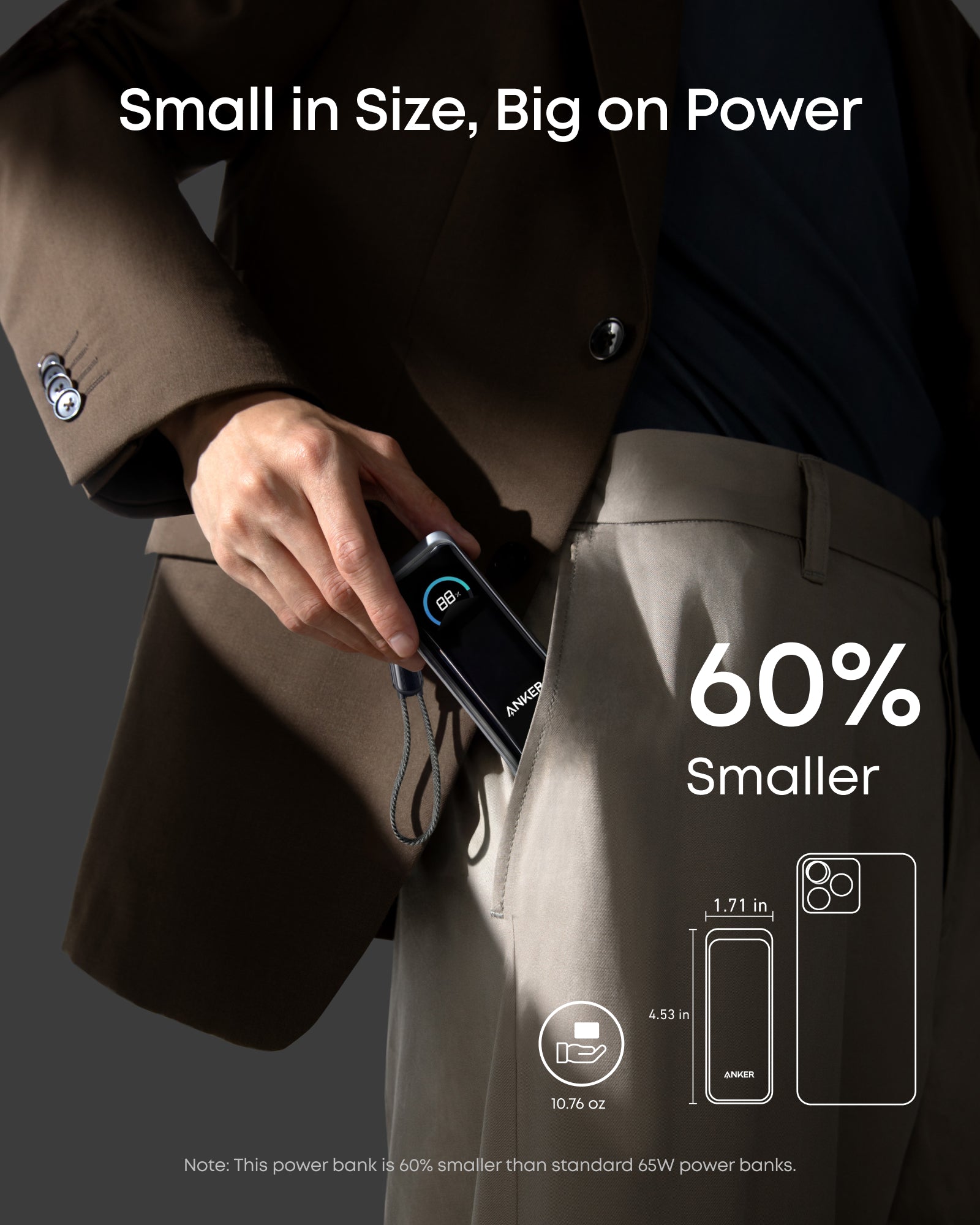 Anker Prime Power Bank (9.6K, 65W, Fusion)