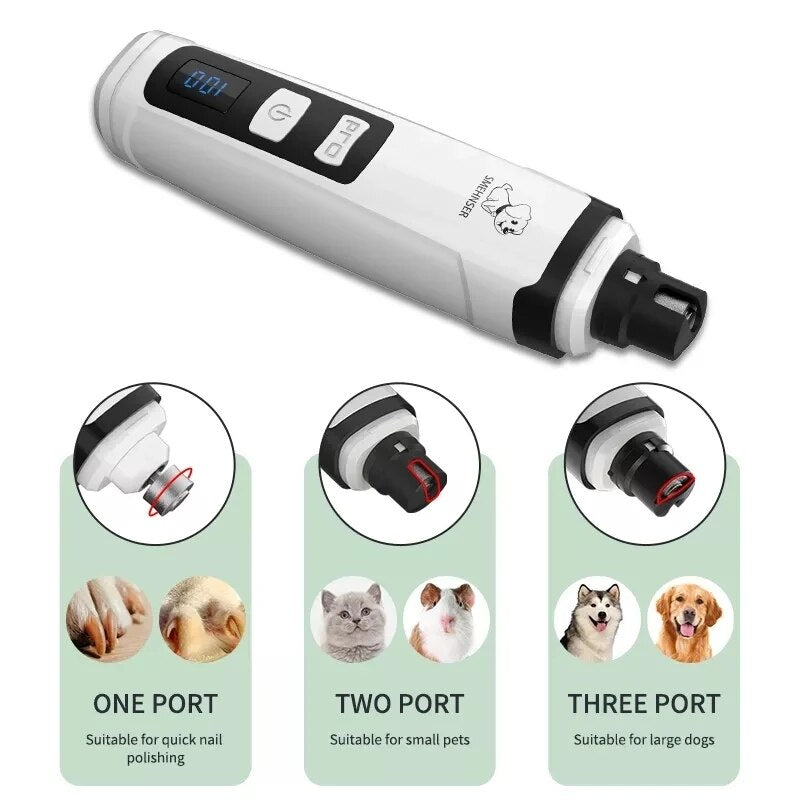 Xiaomi Electric Pet Nail Grinder Quiet Painless Pet Paws Nail Cutter Dogs Cats Grooming Trimmer tool USB Rechargeable