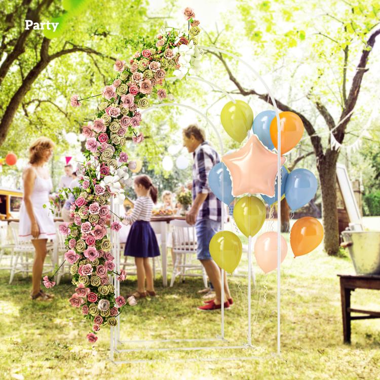[US Warehouse] Metal Arch Backdrop Stand Set of 3, 7/6.5/6 ft Wedding