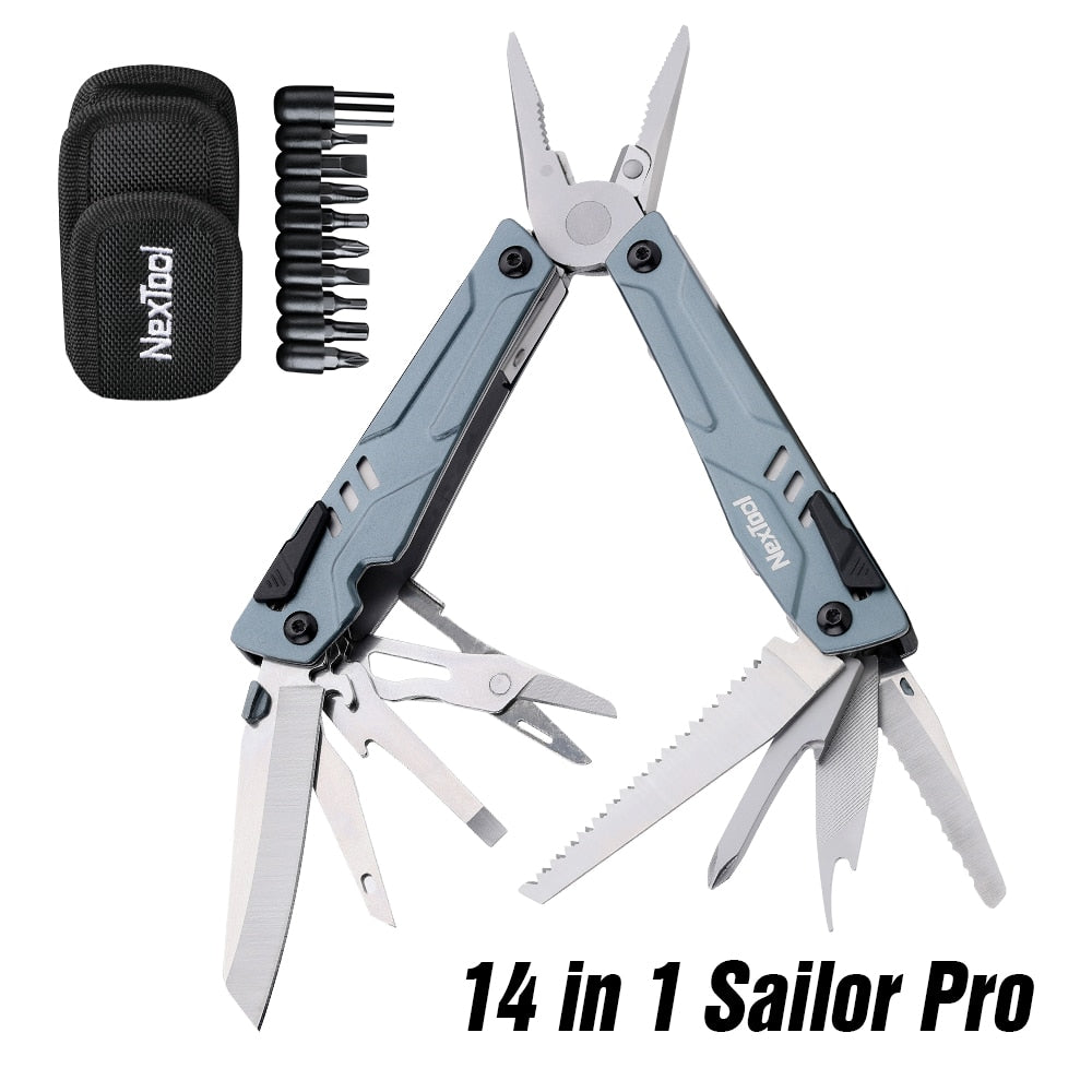 Nextool Multifunctional Plier Cutter Tool Set Outdoor Knife For Survival Scissors Wire Stripper Cutters Folding Pliers Multitool