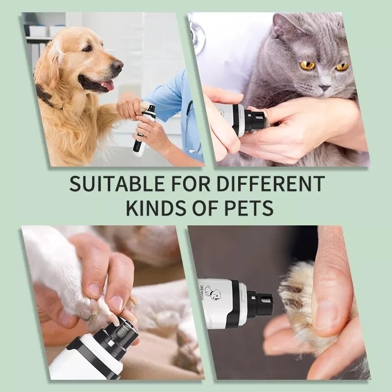 Xiaomi Electric Pet Nail Grinder Quiet Painless Pet Paws Nail Cutter Dogs Cats Grooming Trimmer tool USB Rechargeable