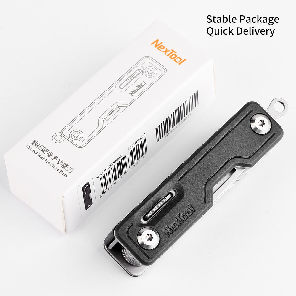 Nextool 10 in 1 Tools Multifunction Unpack Knife Scissors Screwdriver Folding Fruit Camp Tool Outdoor Survive Clip Sharp Cutter