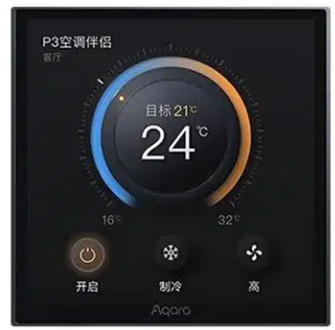 Aqara S3 Zigbee Smart LED Thermostat HVAC Touch 3.95" Panel Automatic Temperature Humidity Remote Control via Homekit APP