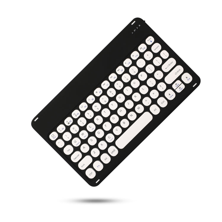 X4 Universal Round Keys Panel Spray Color Bluetooth Keyboard(Black + W