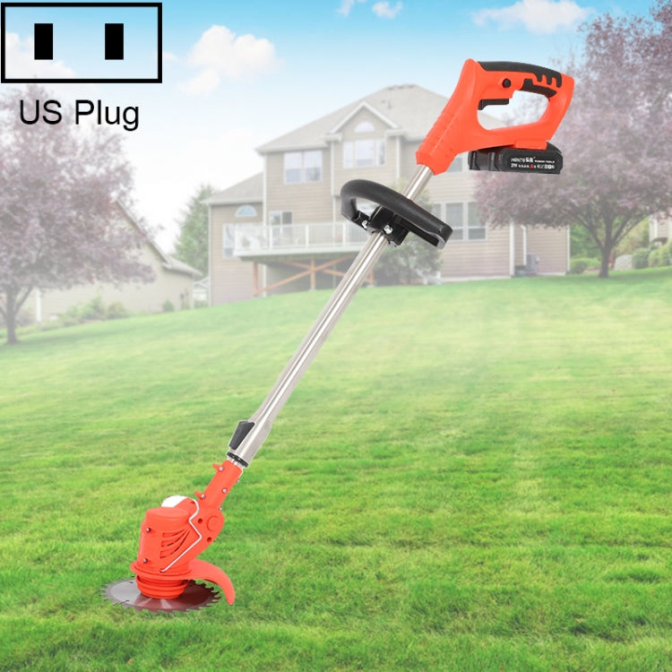 36V Portable Rechargeable Electric Lawn Mower Weeder, Plug Type:US Plu