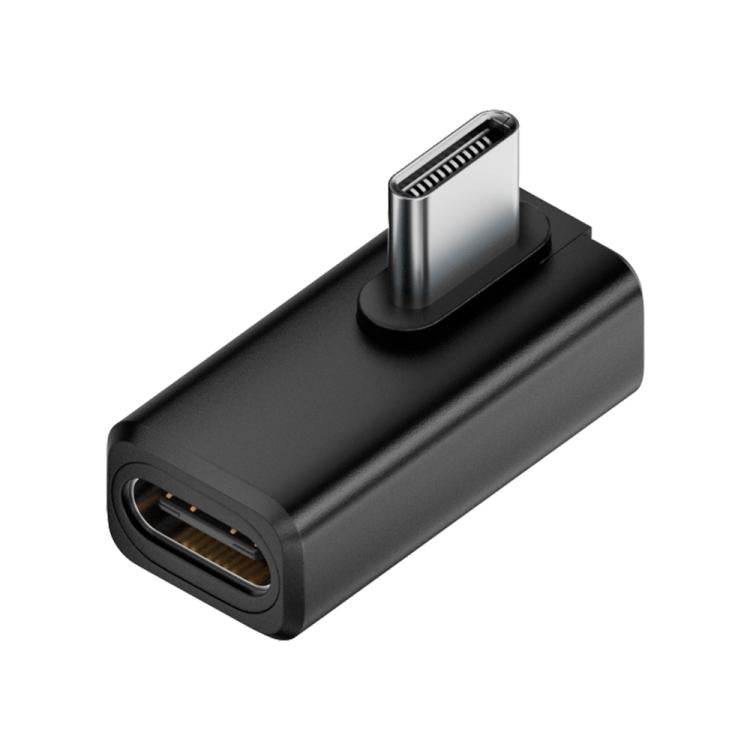 240W 80Gbps USB4 2.0 Type-C Full Function Adapter, Model:Mid Bend(Blac