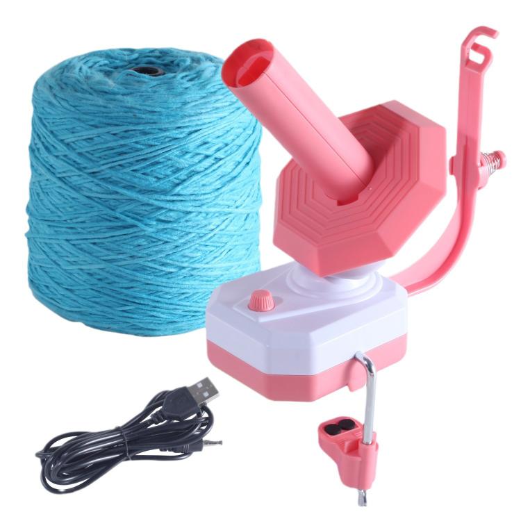 USB Interface Electric Wool Knitting Winder(Pink)