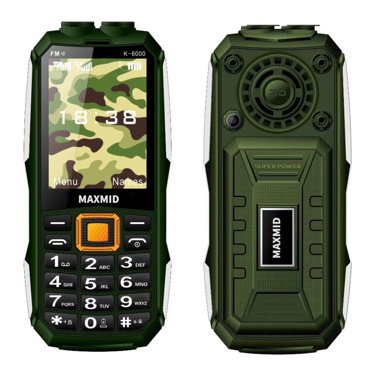 K6000 Keypad Phone, 2.8 inch, LED Flashlight, Big Keyboard, SOS, Netwo