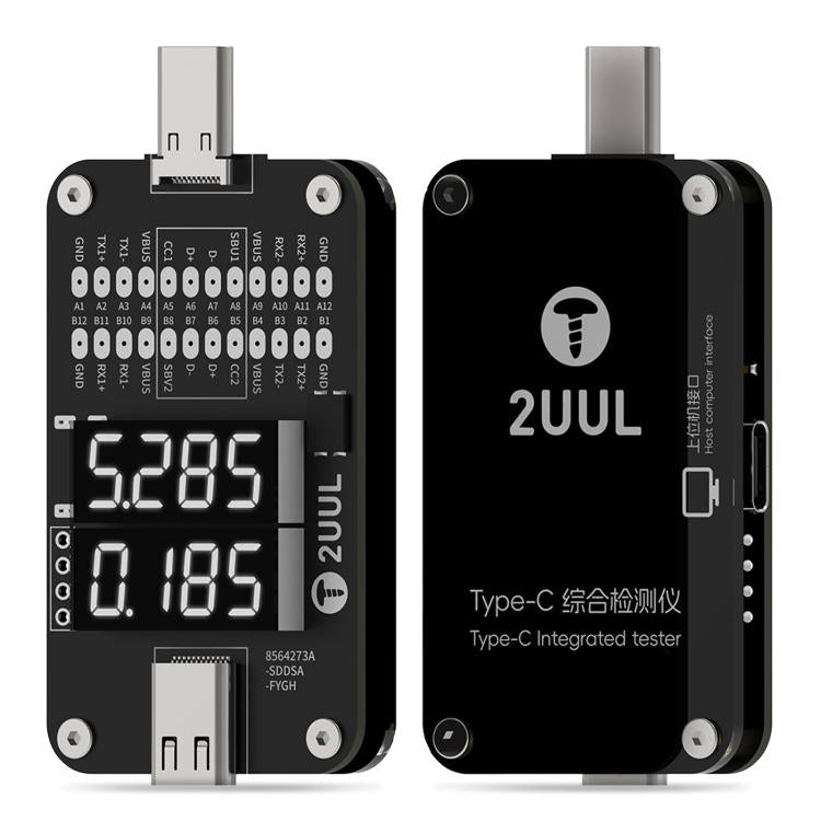 2UUL PW32 Type-C Port Comprehensive Diagnostic Tester with Real-Time C