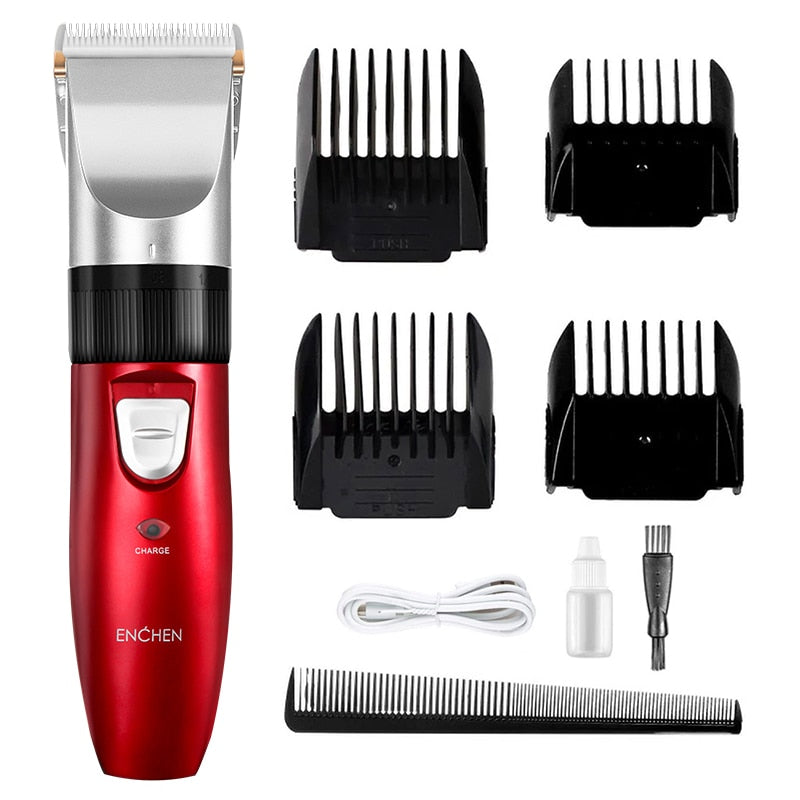 ENCHEN Hair Trimmer Machine for Men Professional Electric Hair Clippers USB Rechargeable Moving Blade Adjustable Cutting Length