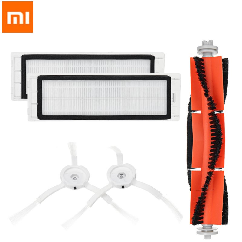 Main Brush HEPA Filter Side Brush Kits for Xiaomi MI 1S Robot Vacuum Cleaners Parts Accessories for Roborock S50 S5 S6