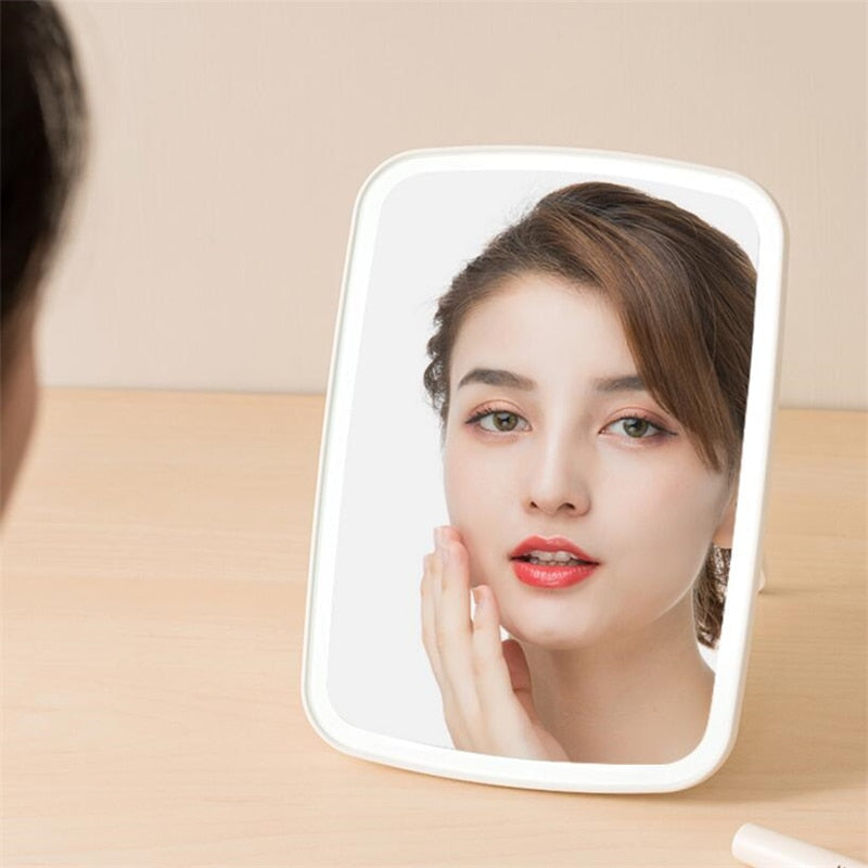 Youpin Jordan judy Intelligent portable makeup mirror desktop led light portable folding light mirror dormitory desktop