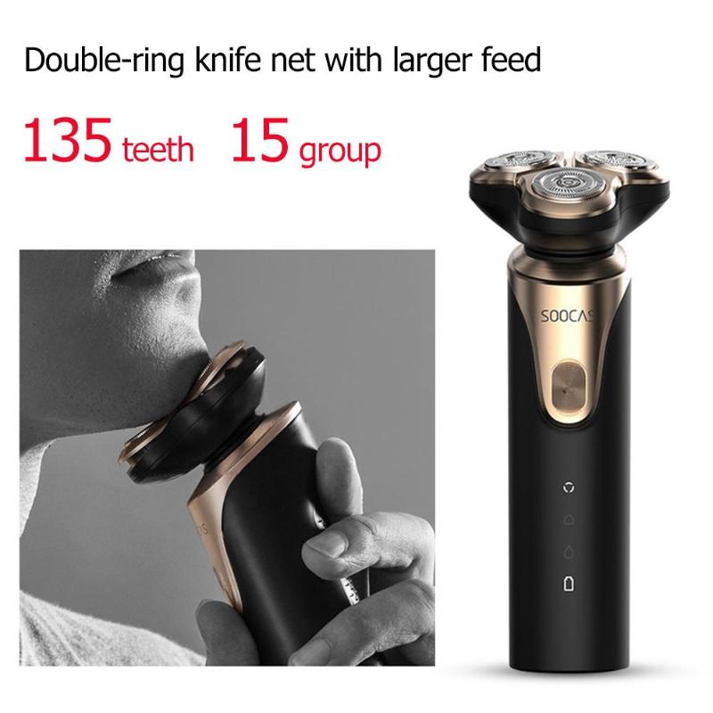 SOOCAS S3 Electric Razor Man Shaving Machine 3D Floating Electric Shaver Beard Type-C Rechargeable Trims Shaver
