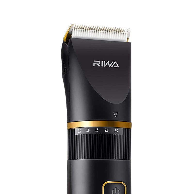 RIWA Hair Clipper Professional Trimmer LCD Display Fast Charge Men Hair Cutting Machine Washable Barber Clipper For Haircut 6501