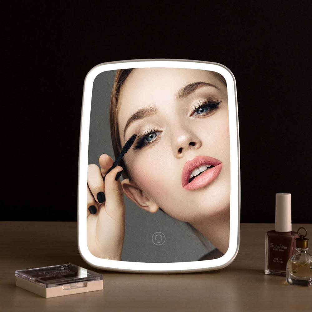 Youpin Jordan judy Intelligent portable makeup mirror desktop led light portable folding light mirror dormitory desktop