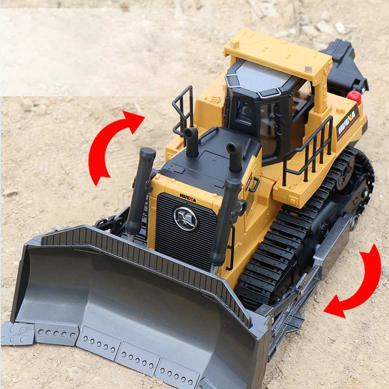 ZHENDUO Remote Control Truck 8CH RC Bulldozer Machine on Control Car Toys for Boys Hobby Engineering New Christmas Gifts