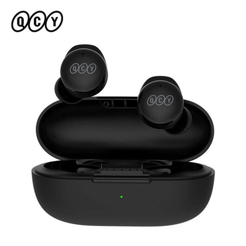 QCY Bluetooth Earbuds 5.1 Wireless TWS Earphone Touch Control Earbuds Low Latency Mode ENC Earbud Long Standby 26H  T17 Blue