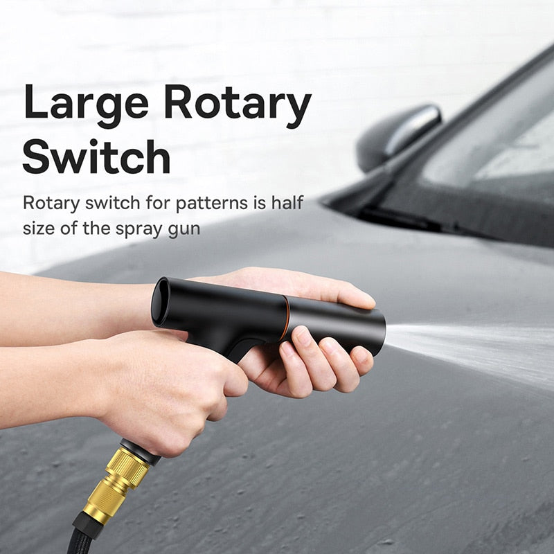 Baseus Car Water Gun High Pressure Wash Spray Nozzle Sprinkler Cleaner For Auto Garden Automotive Cleaning Washer Car Washing