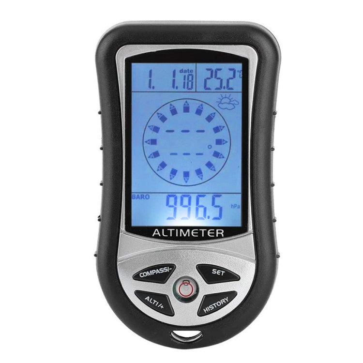 8 in 1 (Altimeter + Weather + Altitude + Compass + Thermometer + Clock