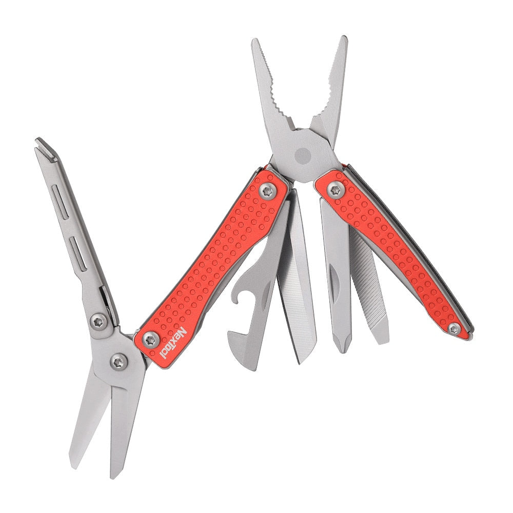 NexTool Mini Flagship Red / Green10 IN 1 Multi Functional Folding EDC Hand Tool Screwdriver Pliers Bottle Opener Outdoor