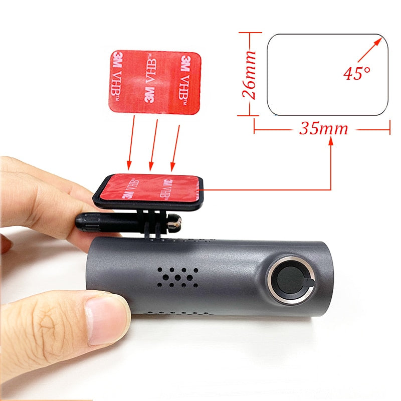 For 70mai 1S D06 Accessory Set Static Sticker Film and Static Stickers, Suitable for 70mai M300 Car DVR 3M film holder 3PCS