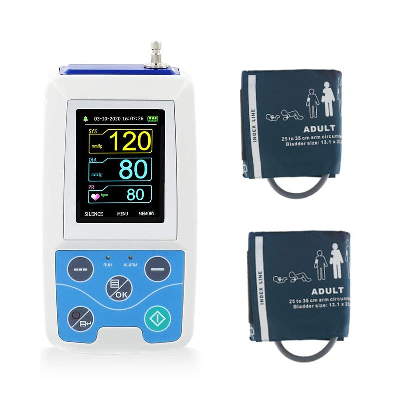 Arm Ambulatory Blood Pressure Monitor 24hours NIBP Holter CONTEC ABPM50+ Adult,Child ,Large ,3 Cuffs, Free PC Software