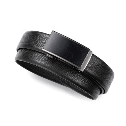 youpin qimian men's belt Nappa first layer leather casual business fashion automatic buckle belt mirror