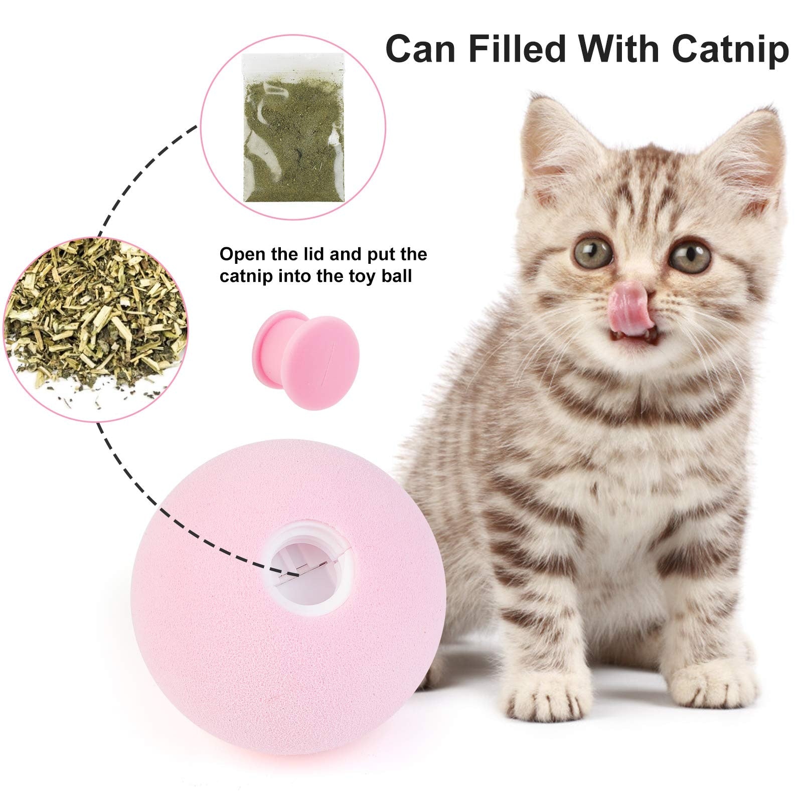 Youpin Xiaomi Smart Cat Ball Toys Interactive Catnip Pets Playing Ball Cats Training Toy Pets Squeaky Supplies Products Toy Cats