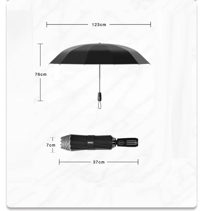 Xiaomi Big Automatic Man Folding Umbrella Reinforced Luxury Inverted Parasol Strong Umbrellas Lightweight Parapluie Rain Gear