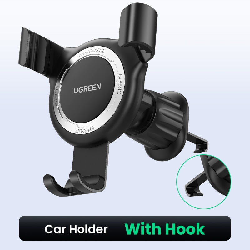 UGREEN Car Phone Holder Air Vent Phone Stand For Mobile Phone Xiaomi Samsung iPhone 12 13 14 Gravity Holder Stand