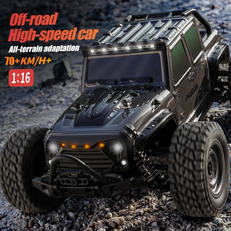 ONEBOT Rc Cars 16103Pro 50km/h or 75km/h with LED 1/16 Brushless Moter 4WD Off Road 4x4 High Speed Drift Monster Truck Kids Toys Gift