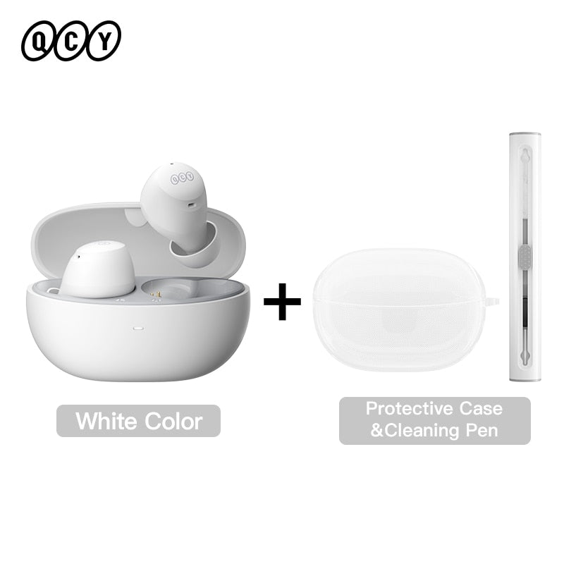 QCY HT07 ANC Wireless Earphones 40dB Noise Cancelling TWS Earbuds 6 Mic AI HD Call Bluetooth 5.2 HiFi Headphone 32H Playback