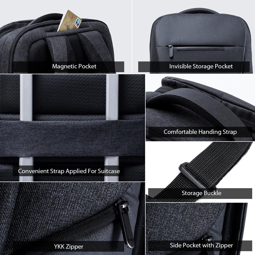 Original Xiaomi Mi Business Travel Backpacks 2 Waterproof Open Bag 26L Big Capacity For 15.6Inch School Office Smart Laptop Bag